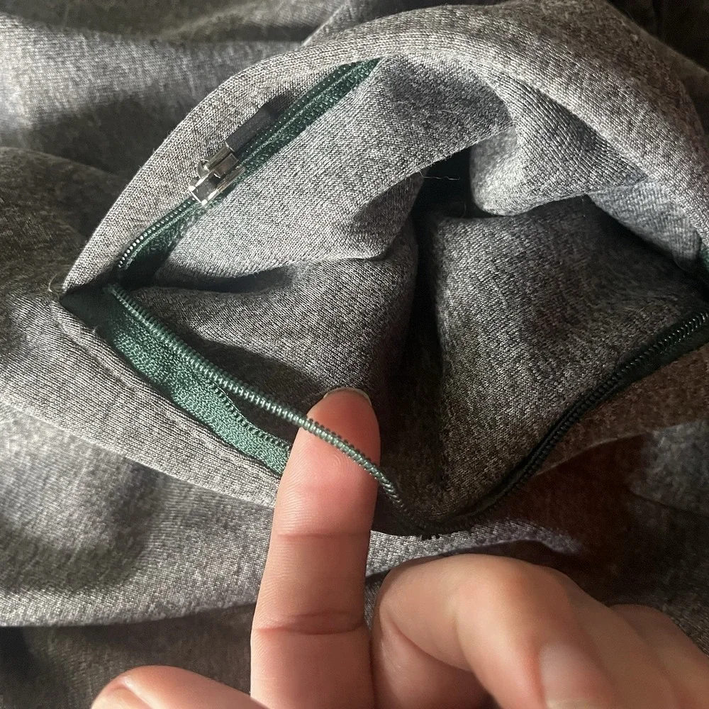 Knights Apparel Michigan State Spartans Mens 2XL Full Zip Hoodie Gray Green FLAW - Picture 7 of 16